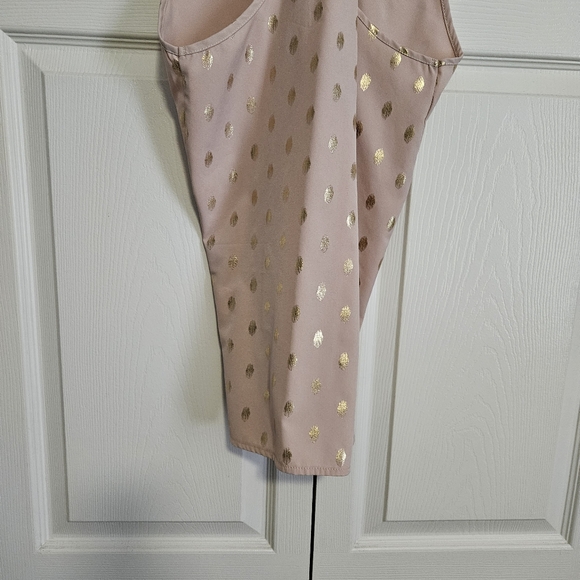 Women's Champagne and Gold Blouse Size Large. - Picture 3 of 5